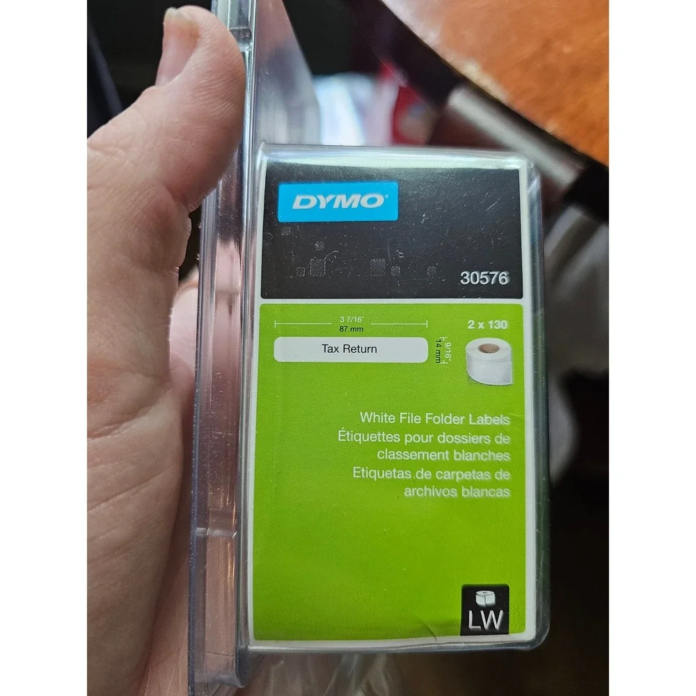 DYMO LabelWriter White File Folder Labels‎ 30576 & Compatible 30256 Roll